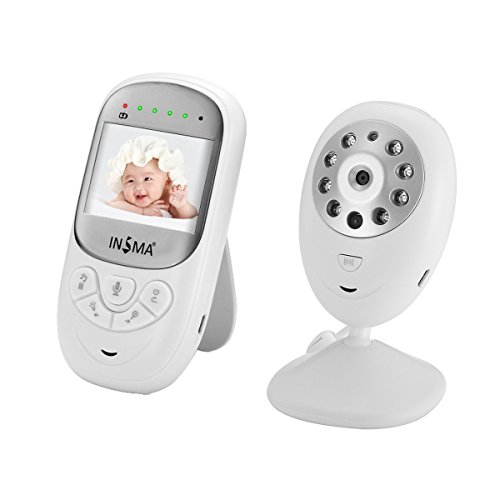 INSMA Bebé Cámara 2.4 LCD Color pantalla inalámbrico con Vision Monitor Monitoreo de la temperatura de visión nocturna videovigilancia sistema de comunicación radios 2.4 GHz