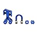 SHARROW Archery Cable Slide Bow String Separator Aluminum MetalÂ D Loop 1/8 3/16 Peep SightÂ Set Compound Bow Accessories (Blue)