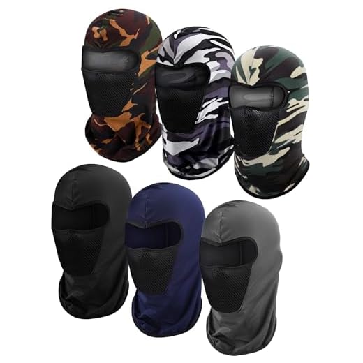 6 Pieces Ski Mask Balaclava Face Mask for Men and Women Face Cover for Skiing Snowboarding Motorcycle Wind Dust Protection()