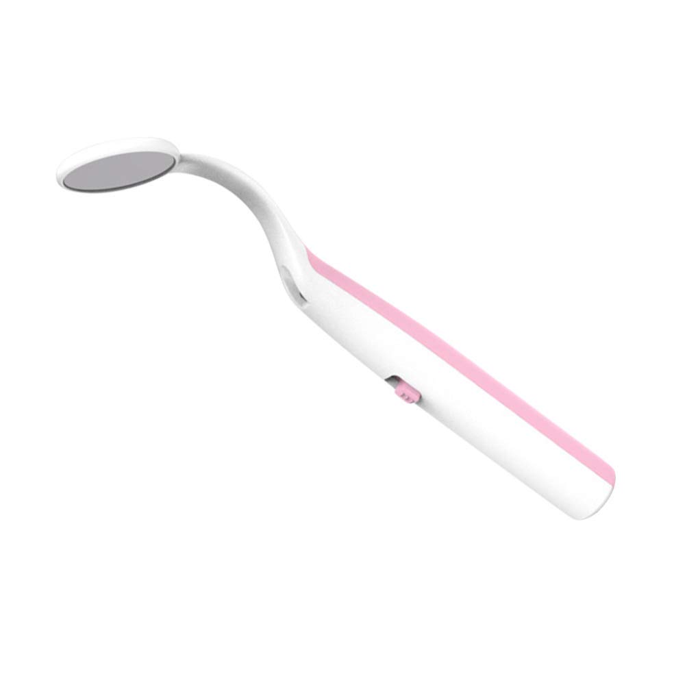 Mundspiegel Mit Led-licht Antibeschlag Zahnarztwerkzeug Aus Korrosionsbeständigem Praktischer Zahninspektionsspiegel Für Rosa