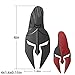 Spartan Gladiator Helmet Metal Car Emblem Badge 3D Design with Strong 3M Adhesive Durable Zinc Alloy Automotive Decoration for Exterior Styling (Matt Black)