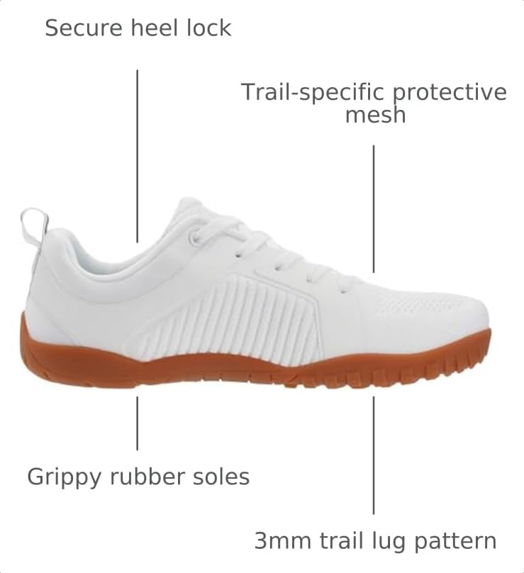 Image of WHITIN Men's Wide Barefoot Trail-Running Shoes W51 | Optimal Traction, Natural Flexibility, Balance & Stability for Cross Training, Outdoor Adventures
