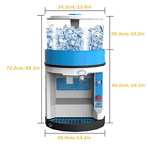 DUTUI Eisbrecher 350W Hochleistungs-Automatik-Smoothie-Maschine Schneemaschine Rasierte Eismaschine Für Den Gewerblichen… – Bild 8