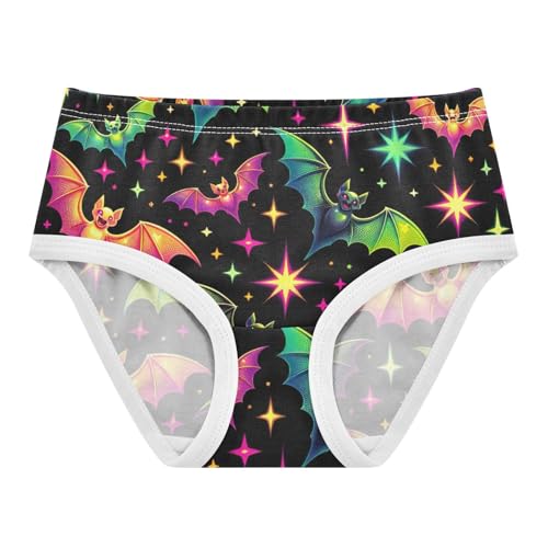 Halloween Bat Black Toddler Underwear Girls, Girls' Underwear, 2T–8 Years