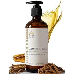 Kerala Ayurveda Dhanwantharam Thailam Ayurvedic Massage Oil (6.76 Fl Oz) | Herbal Body Oil for Daily Self-Massage | Supports Joint & Muscle Comfort | Moisturizing Adaptogen Oil for Body & Skin Care