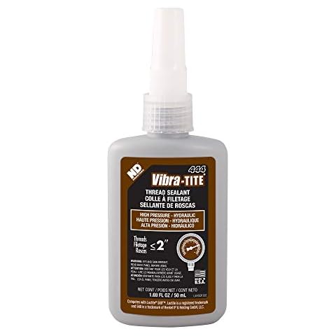 Vibra-TITE - 44450 444 Brown High Pressure Hydraulic Anaerobic Thread Sealant, 50 ml Bottle Cover