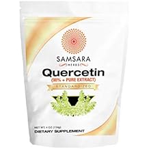 Samsara Herbs Quercetin 98%+ Pure Extract Powder 4oz/114g - Equal to 228 x 500mg Capsules