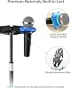 Etour 6-Slot Multi Microphone Holder for Mic Stand, Alloy Base & Anti-Roll Rings, Compatible with 5/8", 3/8" and 1/4" Threaded Stand, Wired & Wireles Mics Organizer and Display for Studio and Stage #3