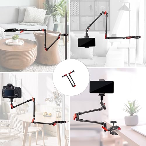 Appareil photo reflex stable en studio grâce au support de bras flexible réglable 360°