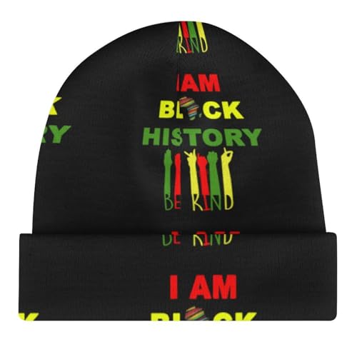I Am Black History Month Kids Beanie Hat for for Girls Boys Children Cap Winter Knitted Chemo Cancer Headwear Accessories Gifts Decoration4