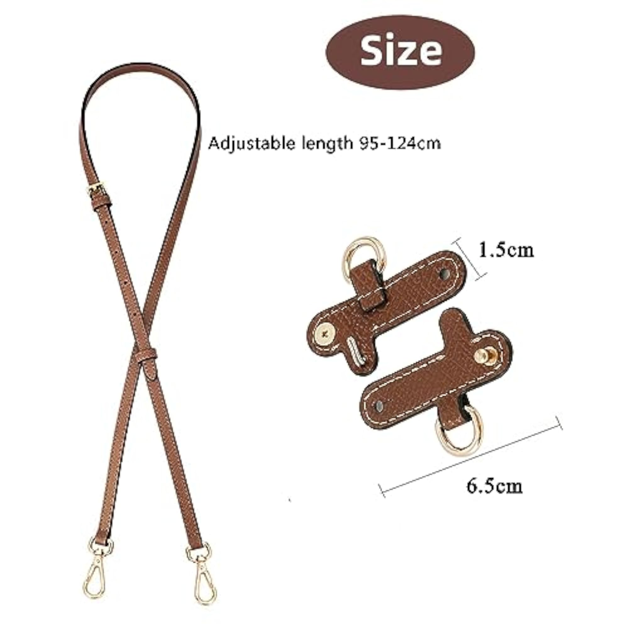 Leather Bag Shoulder Strap Replacement Kit