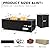 ReeQuo 42-inch Outdoor Propane Fire Pit Table Rectangular - Modern Gas Fire Pits Patio Heavy-Duty Firepit 50,000 BTU Fire Table with Tank Cover, Wind Guard for Backyard, Deck(Black)