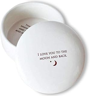 Personalized Mother of the Bride Gift, Mom Wedding Gift, Mom Gift Idea, Mom Gift - Round Keepsake Box - I Love You To The Moon And Back