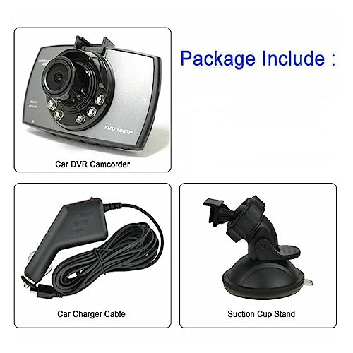 Dashcam Full HD 1080P con visión nocturna y gran angular de 140 grados 4