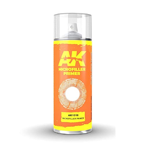 AK1018 | AK Interactive Spray: Microfiller Primer - Spray 150ml (Includes 2 nozzles)