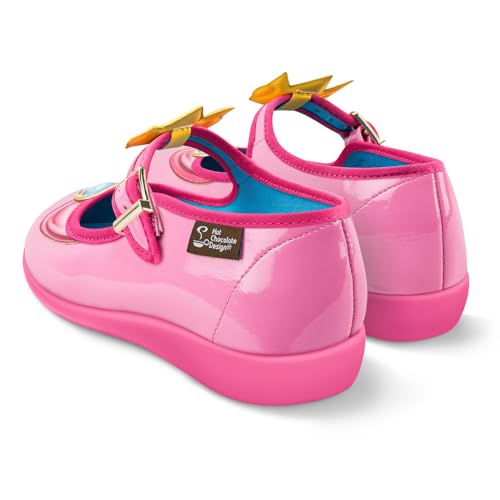 Image of Hot Chocolate Design Chocolaticas Princess Women's Mary Jane Flat Multicoloured HCD 41, Princess, 9 UK