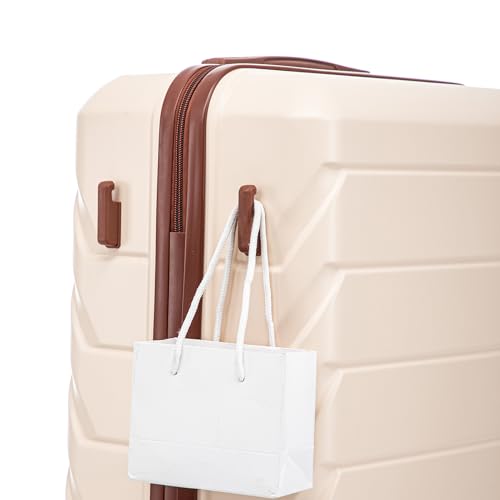 Image of Luggage 3 Pcs Sets ABS Hardside Luggage Set Spinner Wheel Suitcase