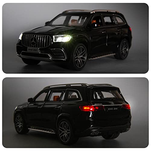 Modelo de Coche Diecast GLS63 AMG 1:24 Negro miniatura 6