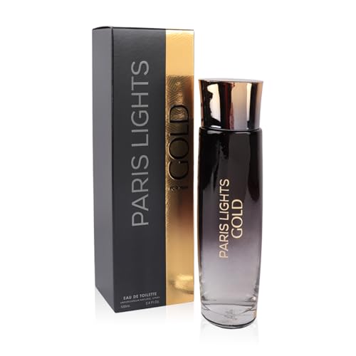 Paris Lights Gold Spray Cologne - Eau De Toilette for Men - 3.4 fl.oz