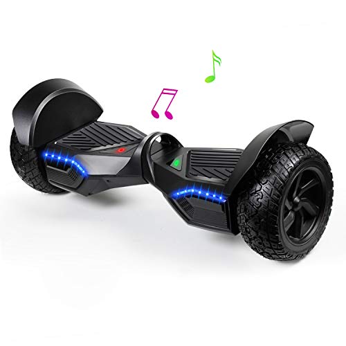 JOLEGE 8.5" Hoverboard, Self Balancing Two Wheel Smart All-Terrain Hoverboards with LED Light - Hover Board for Kids