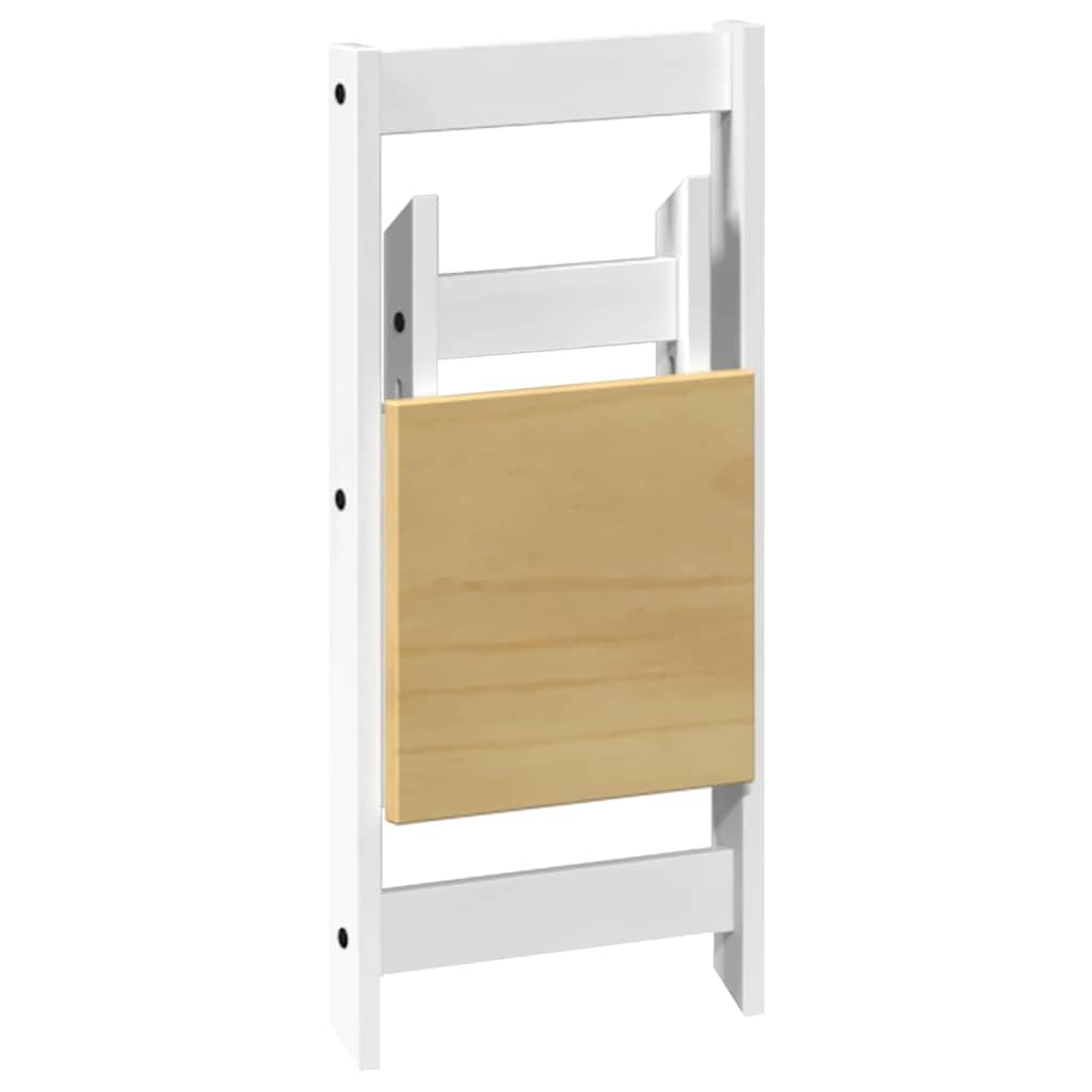 Set Comedor Plegable Mariposa 5 pzas Corona Madera Pino Blanco