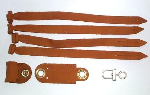 Falconry aylmeri anklets, Jesses & Swivel Set (Small)