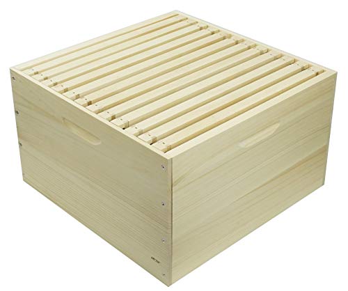 Preisvergleich Produktbild APIFORMES Dadant (DAD12) Brutraumzarge+12 Rähmchen, 505x505, Holzbeute,Imkerei, Bienen, Bienenhaus, Imkereibedarf