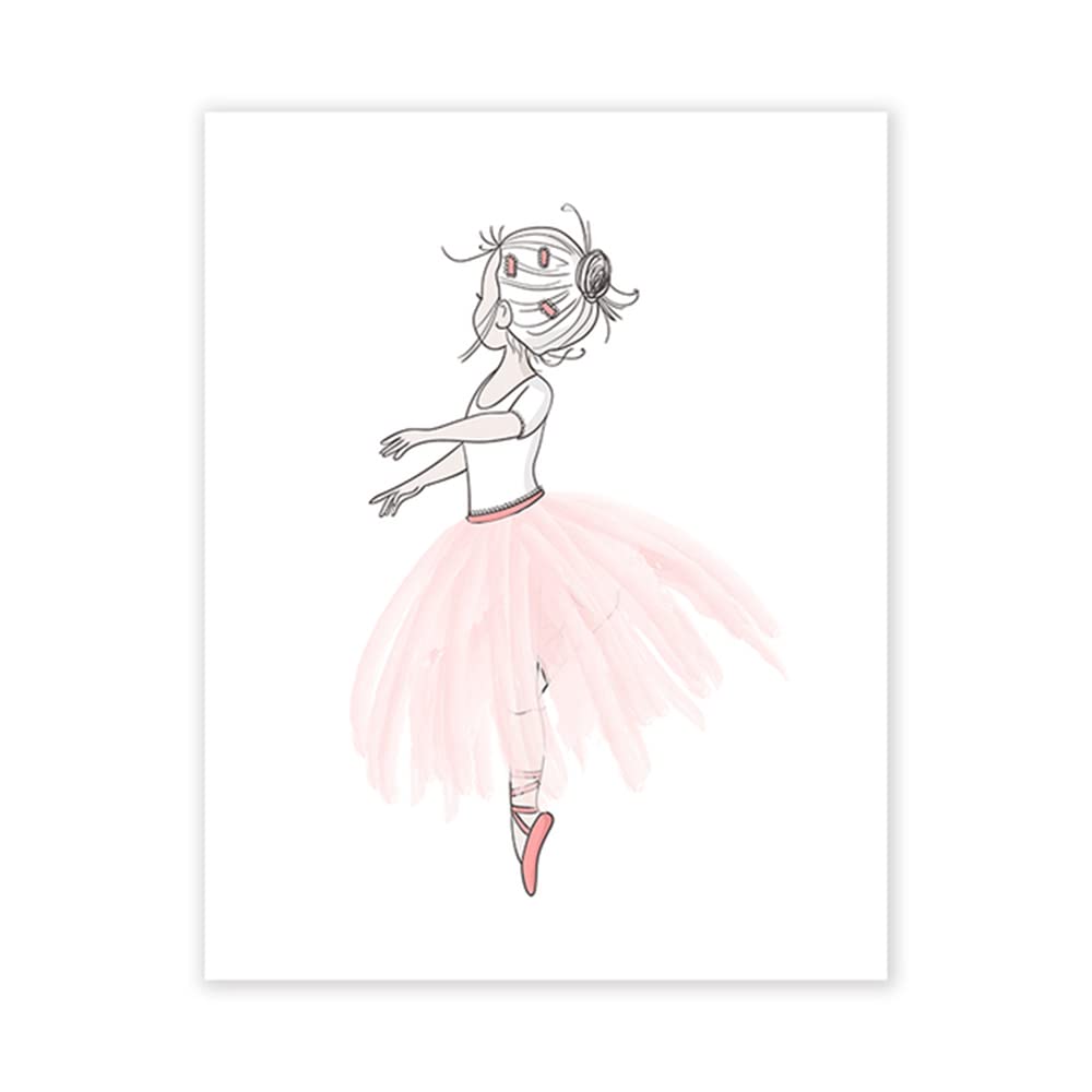 Youihom 3 Affiches Chambre Bebe Fille Cygne Rose Tableau 30x40 Poster Prenom Personnalisé Mural Enfant Deco sans Cadre