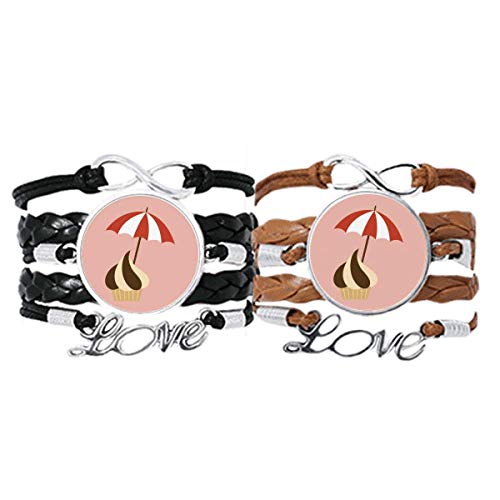 Sangle pare-soleil en cuir lot de 2 bracelets pour ranger l'auto