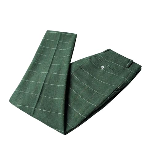 Plaid Men's Pants Vintage Tweed Wool Trousers Men Winter Dress Pants Groomsmen4