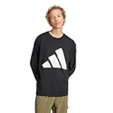 adidas Mens Essentials Big Logo Single Jersey Long Sleeve T-Shirt