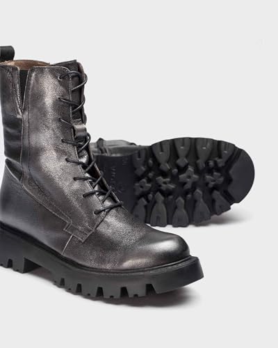 Wonders Black Camila Ankle Boots bottines talon carré confort - 4