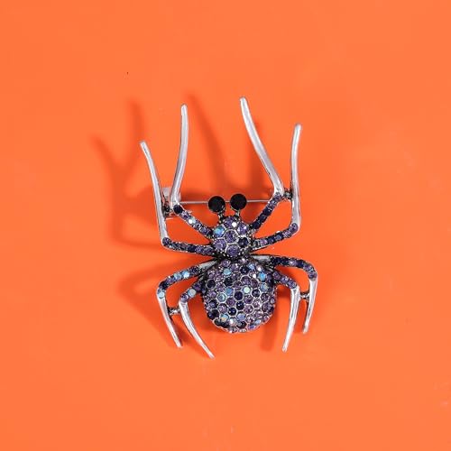 Image of YOQUCOL Halloween Spider Shape Brooch Pins for Women Girls Gift