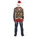 Faux Real Men's 3D Photo-Realistic Ugly Christmas Sweater Long Sleeve T-Shirt, Cardigan, XX-Large