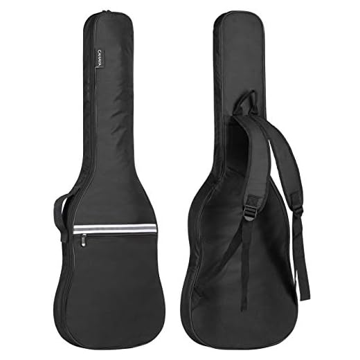 CAHAYA Electric Guitar Bag Gig Bag 6mm Padding Padded Backpack with Reflective Bands Soft Guitar Case Black