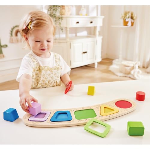 Hape Puzzle de tri en bois durable aux finitions soignées pour les petits