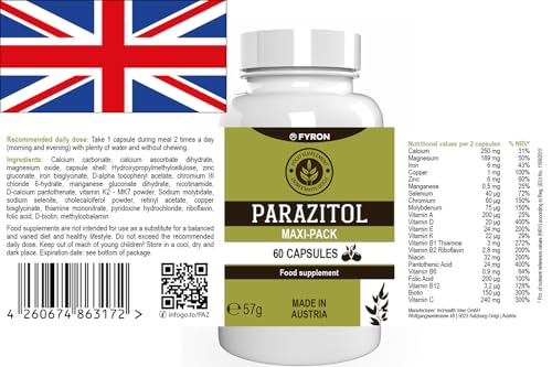 Parazitol - 120 Kapseln (2x60 Kapseln) - 2er Pack