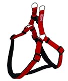 Acolchado con Neopreno Freedog FD4000302 - Arnés Nylon, para Perro, Color Rojo