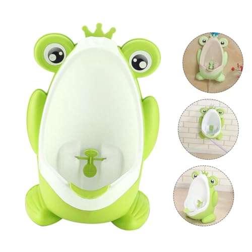 EPIGEIST 幼児用壁掛け小便器 男の子向けトイレトレーニング便器 設計で安定便利 立って使えるコンパクト カエルデザインと転水車付きで楽