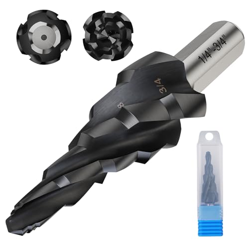 1/4 to 3/4 Inch Step Drill Bit for Metal