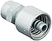 Gates 6G-6FP MegaCrimp Couplings, Female Pipe, NPTF Without 30 Cone Seat, Zinc Plated Carbon Steel, 2.06", 3/8" ID (Pack of 5)