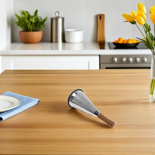 Rallador de Queso Acero Inoxidable con Mango de Madera miniatura 4