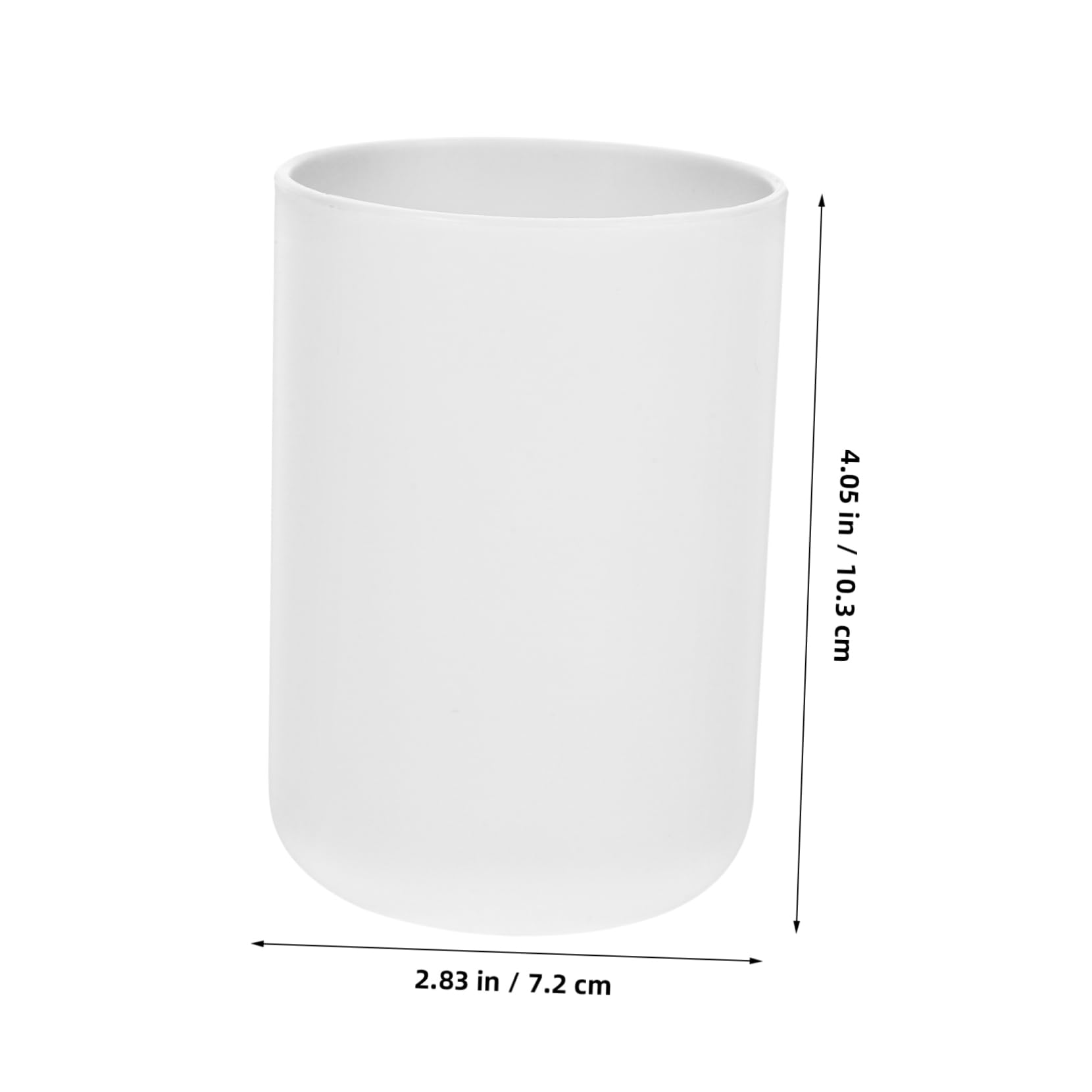 HOLIDYOYO 2pcs Toothbrush Cup Household Bathroom Mouthwash Cup Lightweight and Comfortable Design for Toothbrushes and Beverages Pure