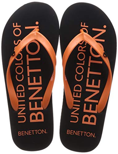 United Colors of Benetton Men Black Flip-Flops-8 UK (42 EU) (20P8CFFPM502I) (B082RGKV4G) Amazon Price History, Amazon Price Tracker