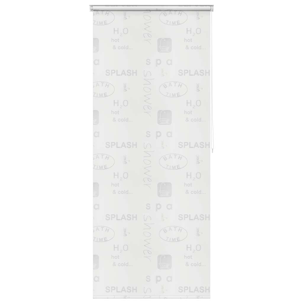 vidaXL Shower Roller Blind Blackout Window Shade for Bedroom Door Water Resistant Shower Curtain Bathroom Room Divider 120x240 cm Splash