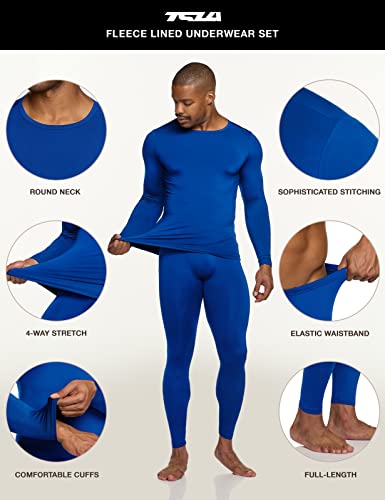 image for TSLA Men's Thermal Underwear Set, Microfiber Soft Fleece Lined Long Jo