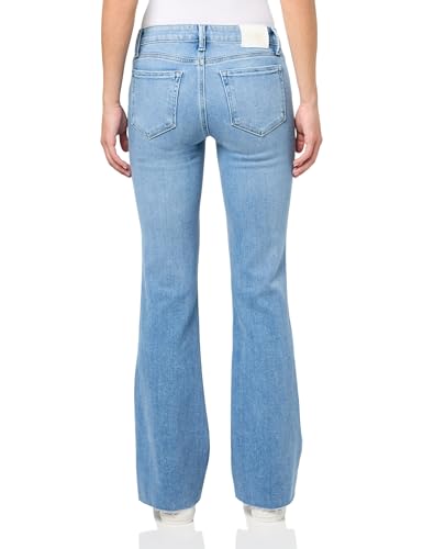 PAIGE Women's Laurel Canyon 32 Inch Inseam Small Beltloop Raw Jeans2