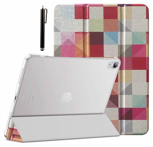 Image of ProElite Cover for Apple iPad (A16) 11th /10th Generation (2025 /2022) Cover Case, Transparent Smart case for iPad 11th /10th Gen 2025 /2022 (Supports Auto Sleep Wake) with Stylus Pen, Diamonds