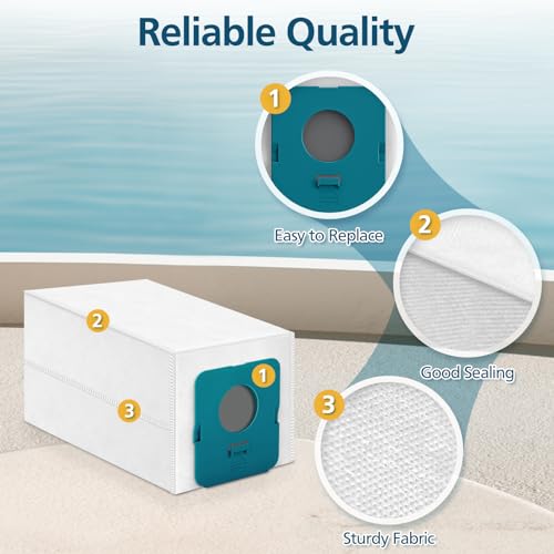 Image of VCA-ADB953 Dust Bag, 8 Pack Vacuum Bags Replacement for Samsung VCA-ADB95 Bespoke Jet Cordless Stick Vacuum Cleaner Accessories Parts, VS20A95923B /AA, VS20A95923N /AA, VS20A95923W /AA