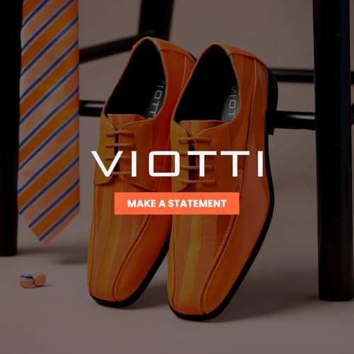 Image of Viotti 179, Casual Dress Oxford Shoes for Men, Satin Striped Lace-Ups, Men's Business Casual Leather & Satin Shoe, for All Formal Occasions